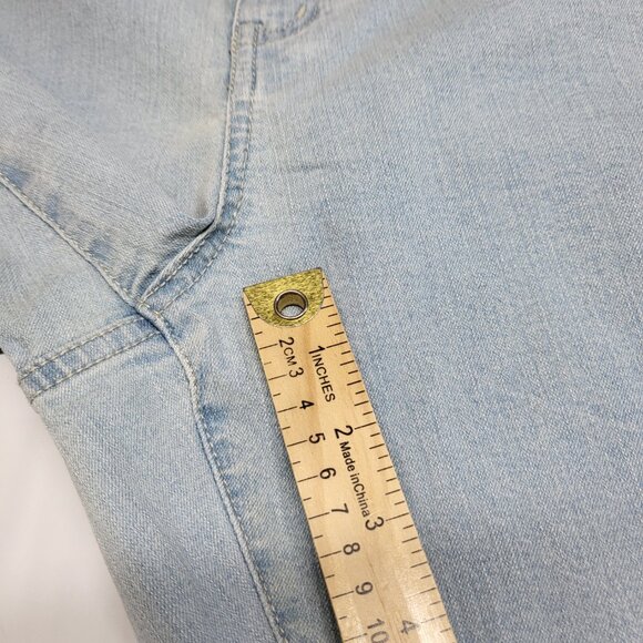 Denim 24/7 Womens Jeans 28WP Stretch High Rise Wide Leg Light Wash - Picture 13 of 16